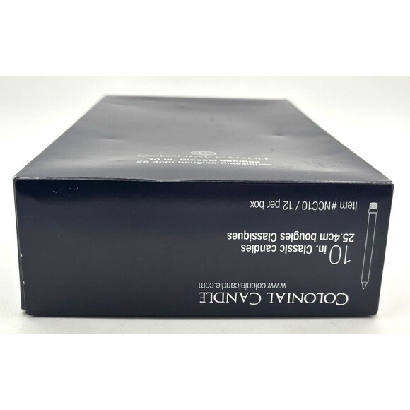 Colonial Candles Classic 10 inch Classic-Ivory Candle Stick Set of 12 #NCC10 New - Picture 7 of 10